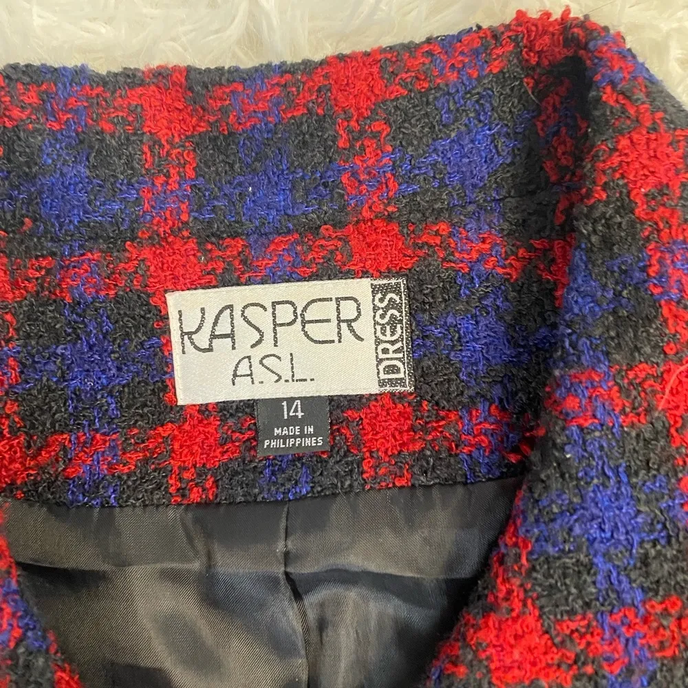 Jasper ASL vintage plaid jacket Red Size L - Image 2