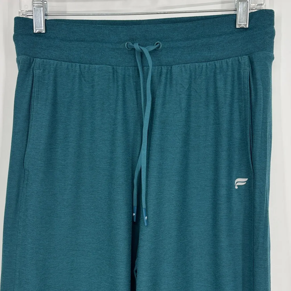 Fabletics Cloud Jersey Wide Leg Pants Women’s Size Medium in Green Teal NWT! - Image 7