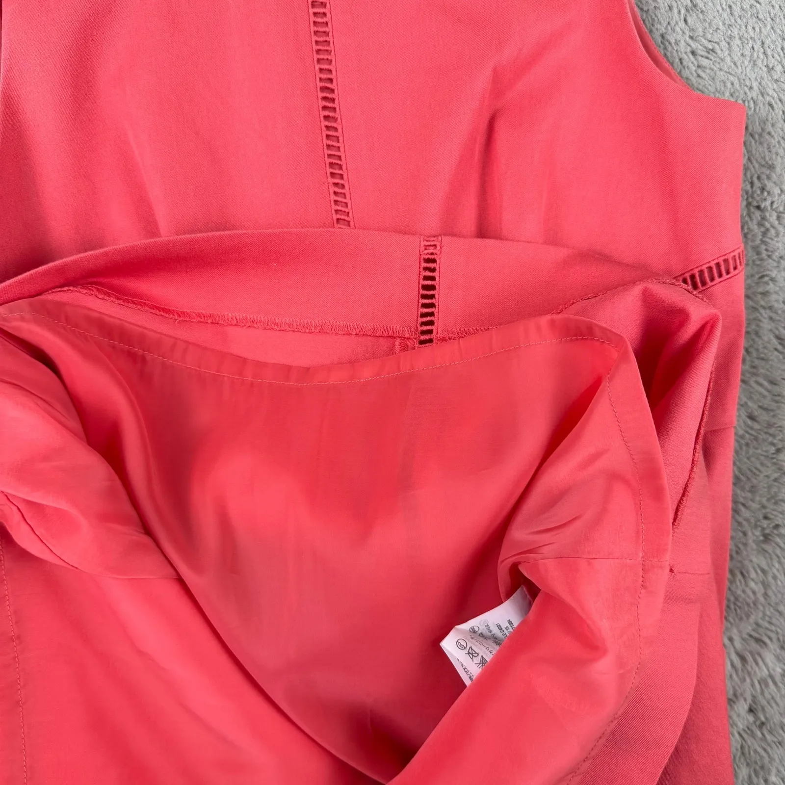 J.Crew Sleeveless Sheath Dress Career Workwear Coral Pink Fitted 8P‎ - Image 7