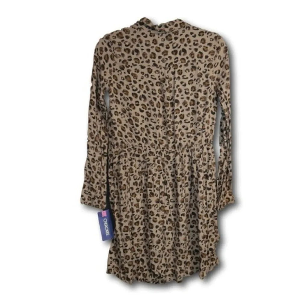 Womens Cherokee Cheetah Print L/S Dress XL (14/16) - Image 2