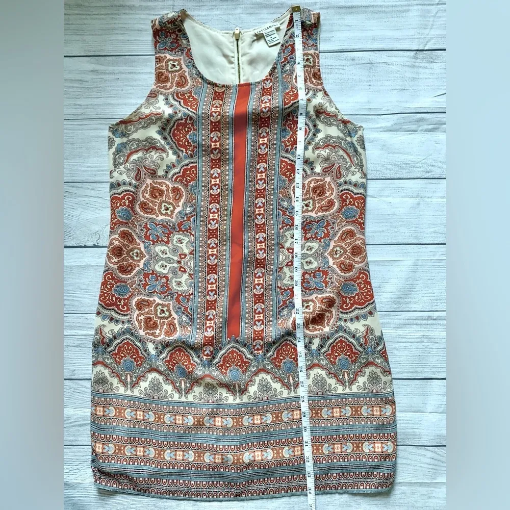 Artisan NY Paisley Sleeveless Shift Dress in Size 6 - Image 8