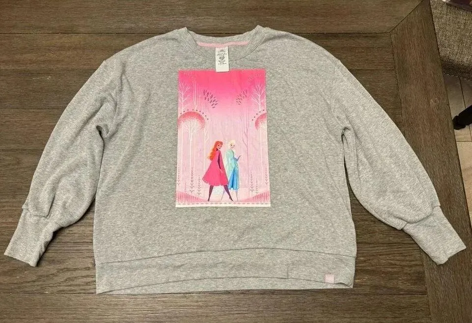 Anna and Elsa Sweatshirt for Women by Brittney Lee size Large - Image 2