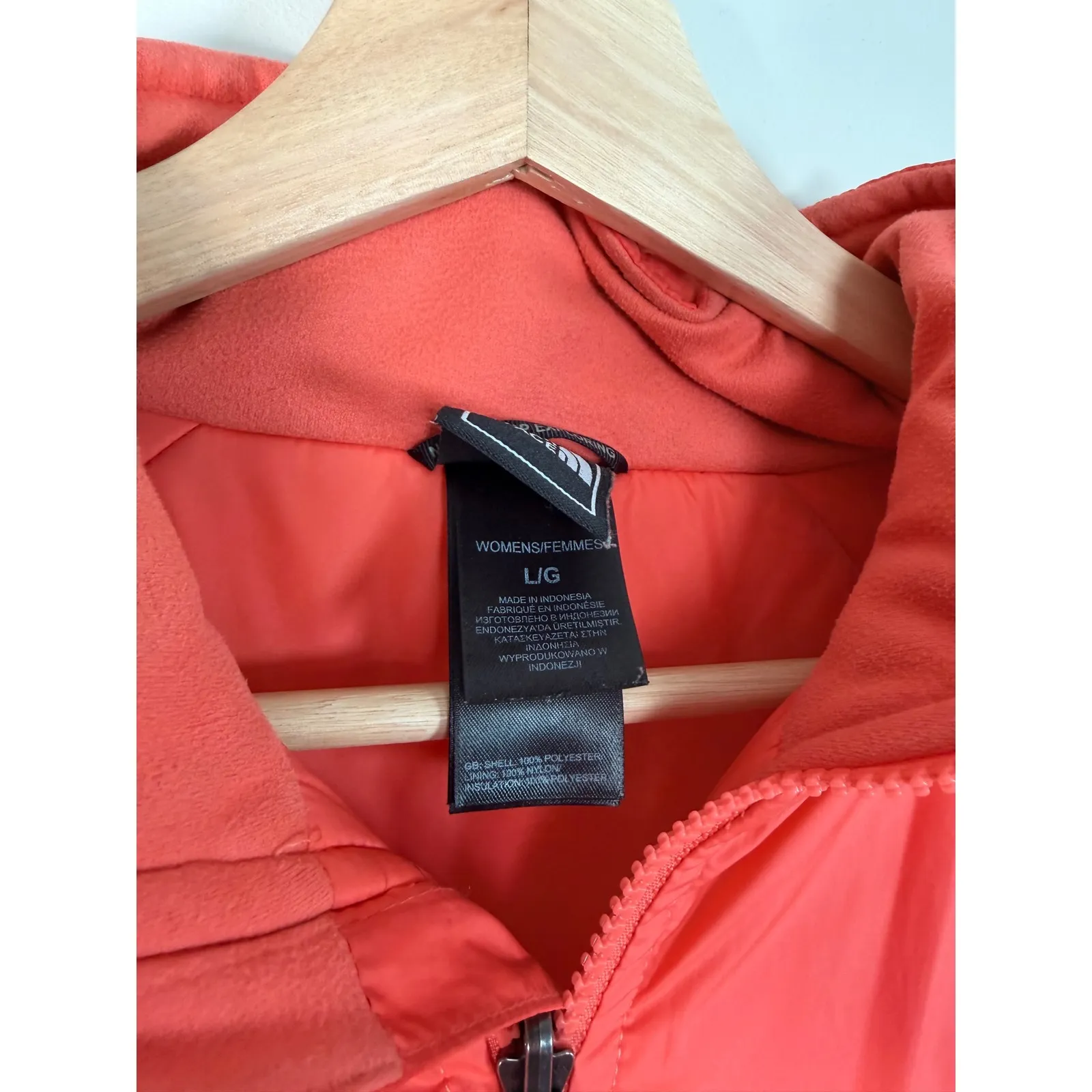 The North Face Triclimate Jacket 2 pc Womens L Waterproof Insulated Orange Blue - Image 8