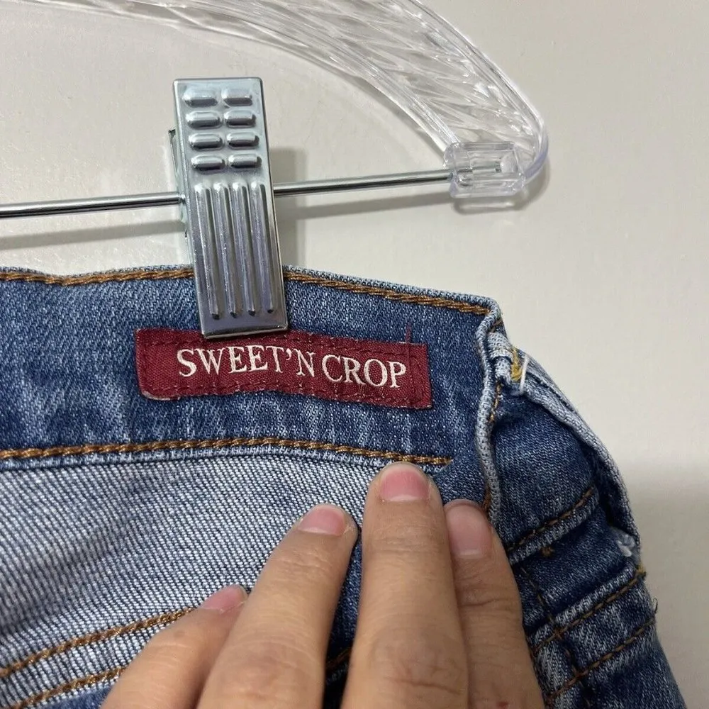 Lucky Brand Womens Sweet Crop Blue Jeans Stretch Size 4/27 (30x25) EUC - Image 6