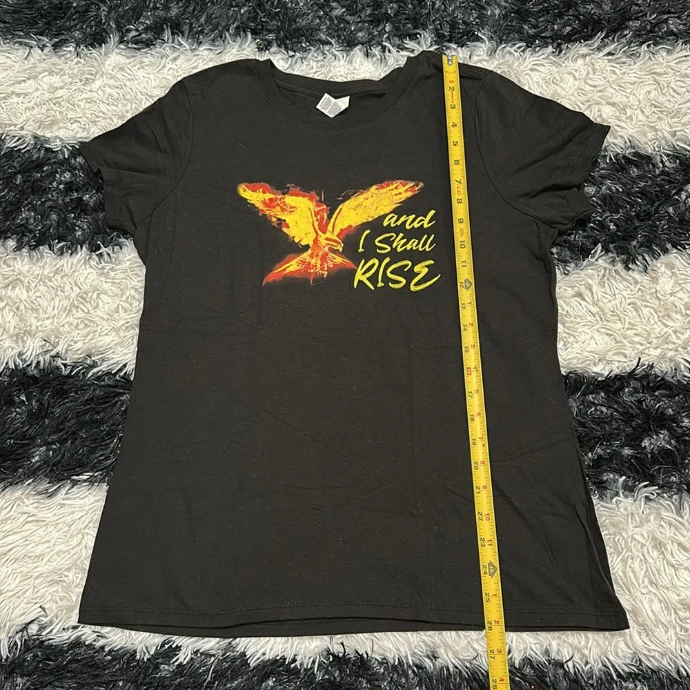 RunMotivators “I Shall Rise” Phoenix Challenge Tee, Large Black - Image 2