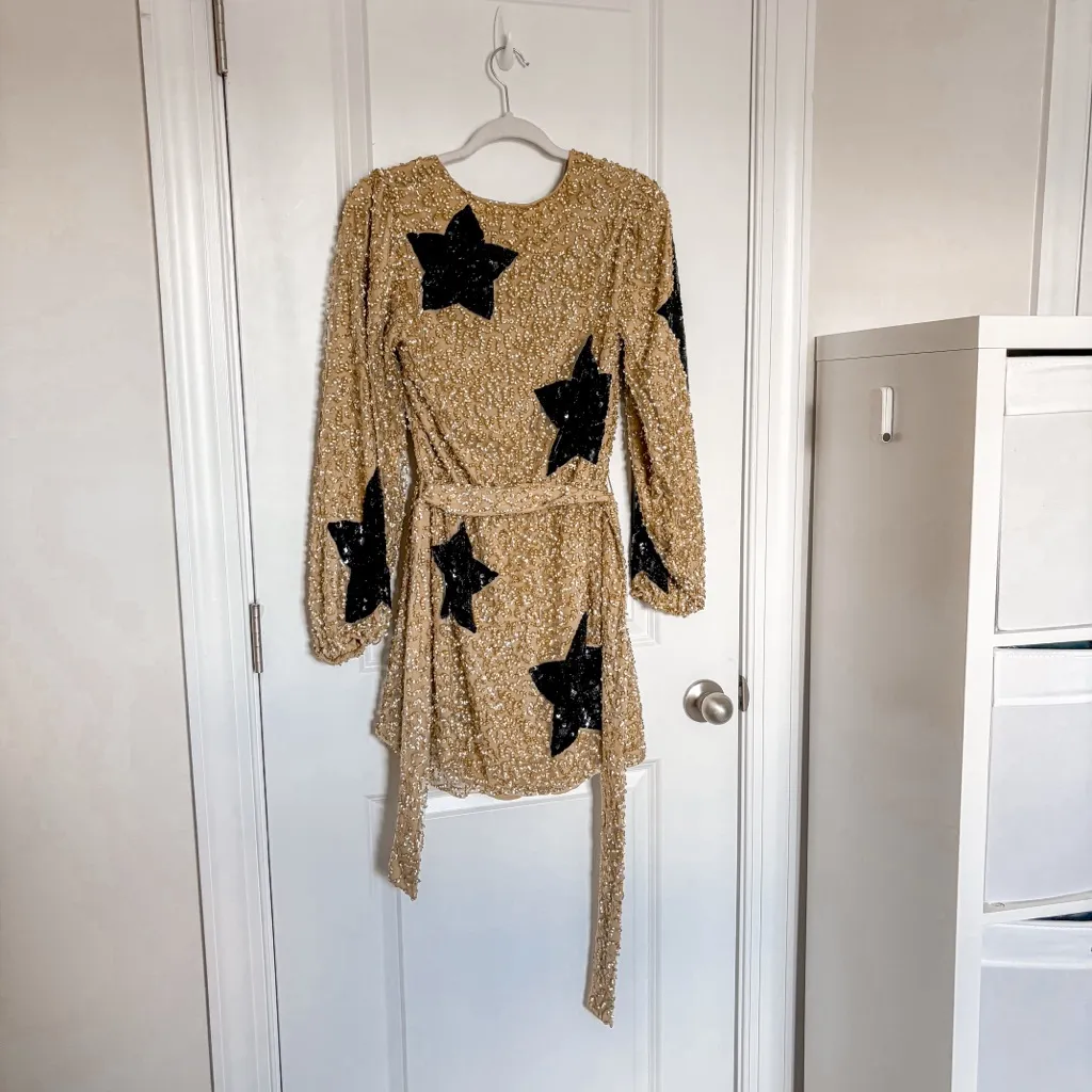NEW Show Me Your Mumu Wear Me Out Dress Star Sequins - Image 11