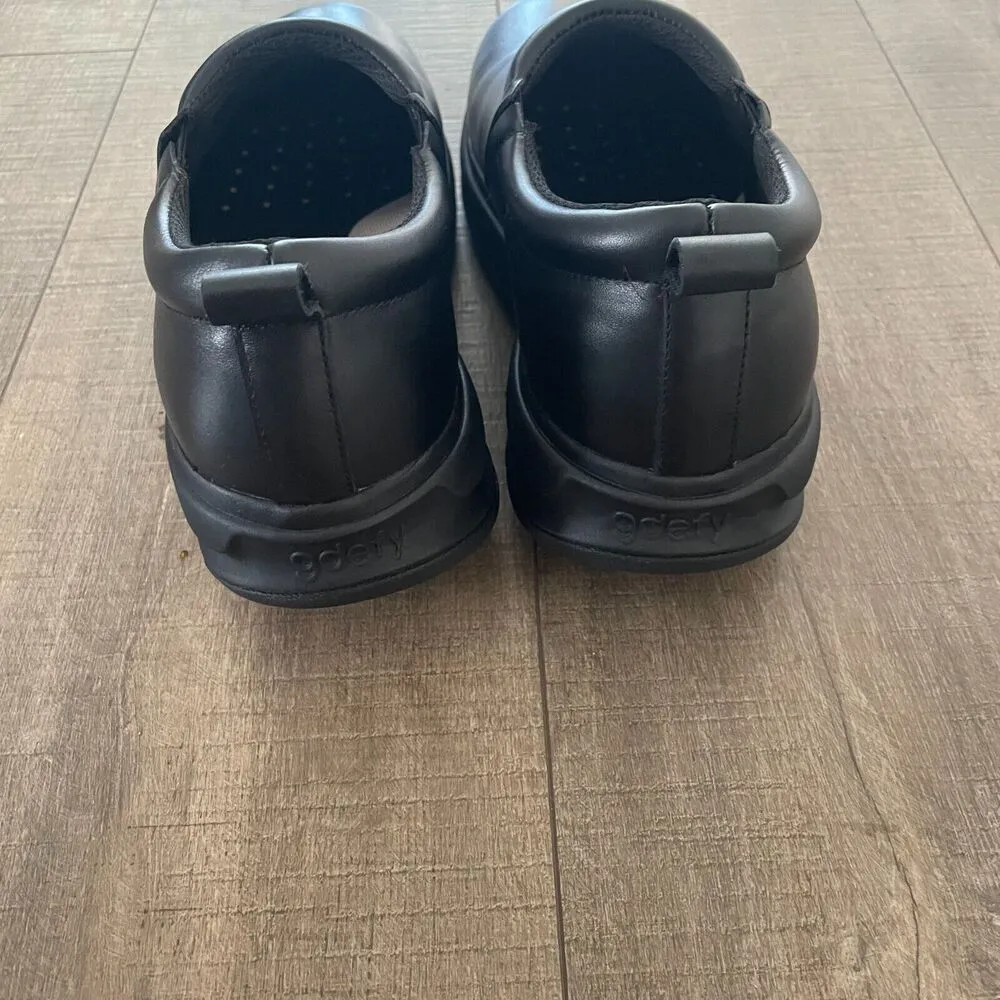 Gdefy Emma Gravity Defyer Clogs Women Shoes Sz 11 Black Leather TB7213FL Comfort - Image 3