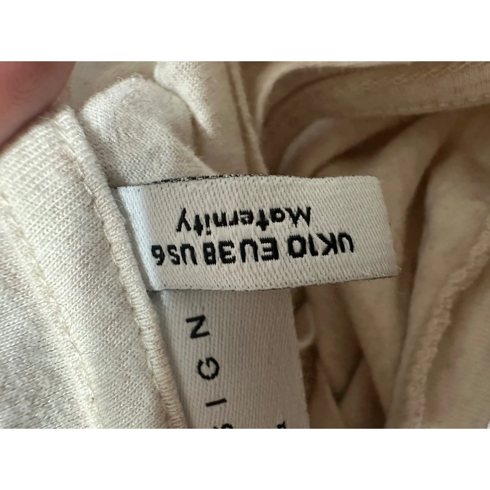 ASOS Maternity Beige Heathered Sleeveless Layered Tank Top Dress‎ Size 6 Tan - Image 3