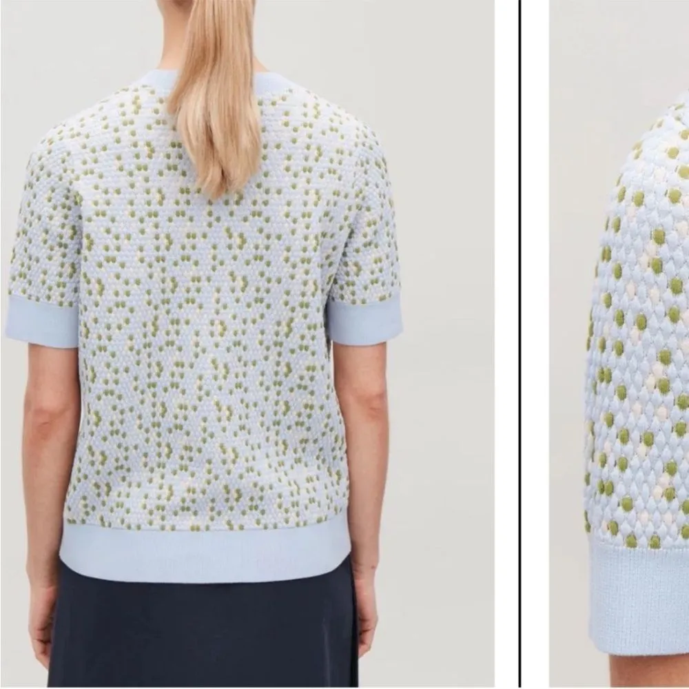 Cos special stitch knit sweater top small - Image 2