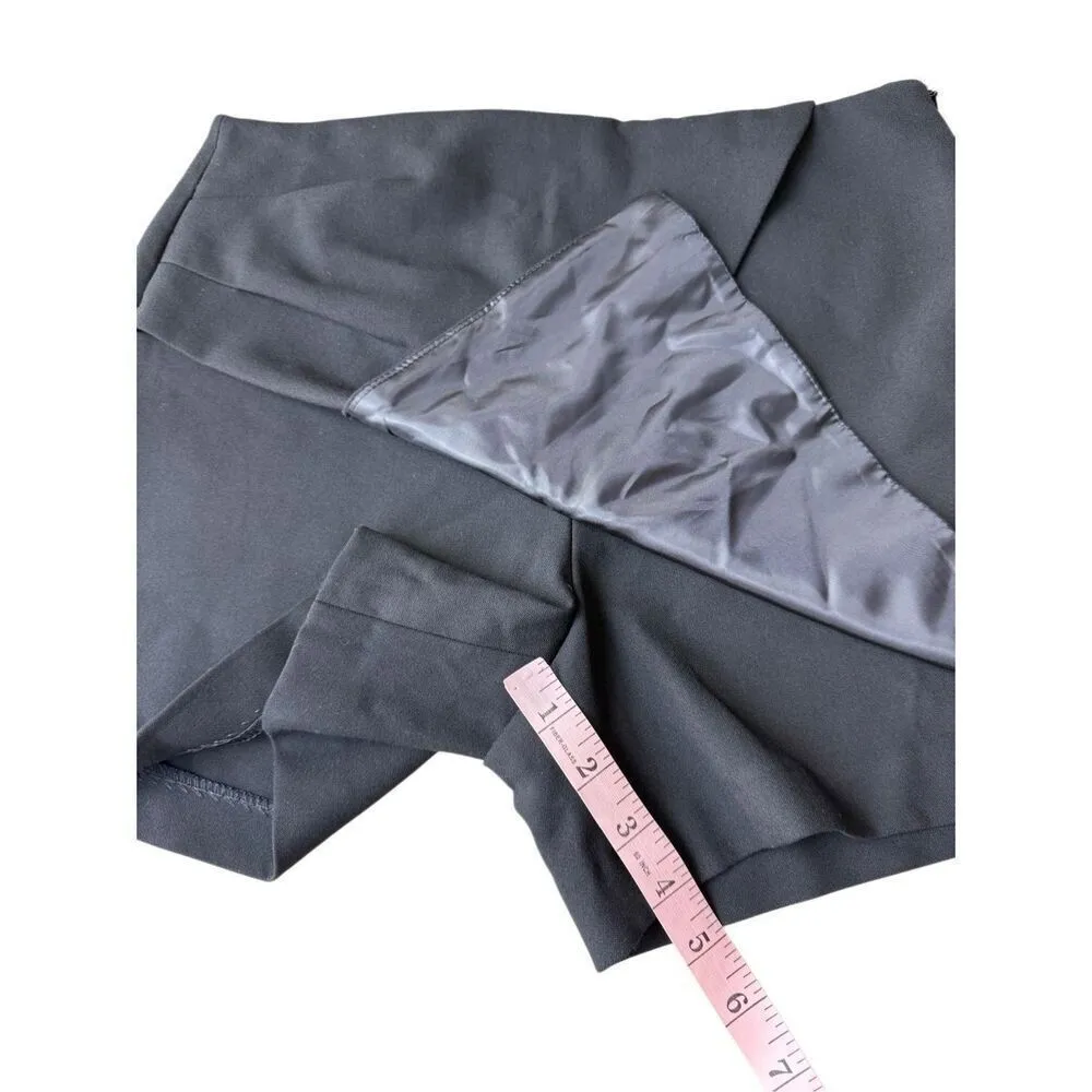 ZARA Basic Collection Black Asymmetrical Skort Size M - Image 6