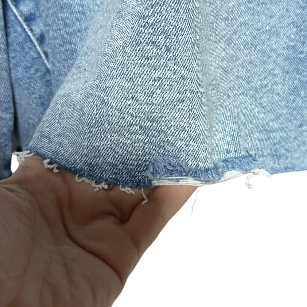 High Rise Bermuda Stretch Denim Short Size 17 Ava & Viv NWOT - Image 5