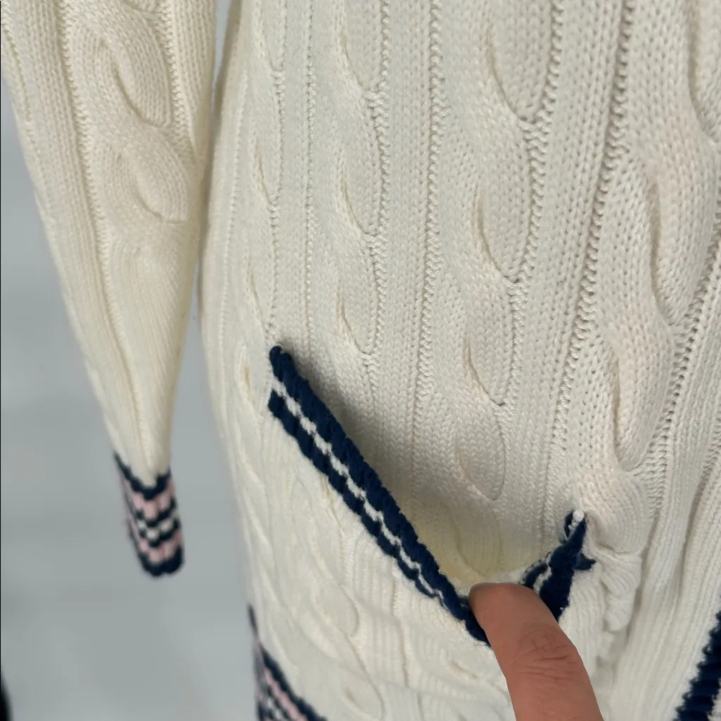 New Saylor Women's Marisole Long Sleeve Sweater Dress Cream SZ S - Image 6