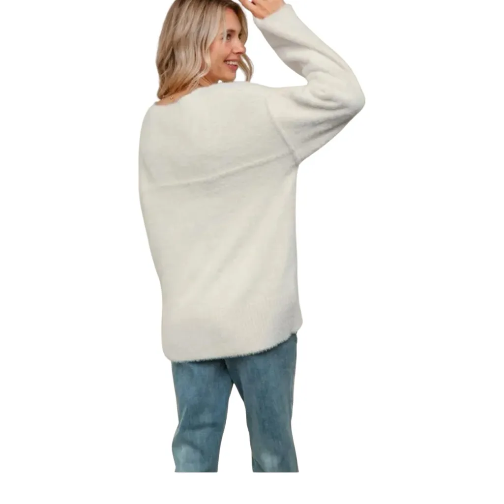 Haptics by Holly Harper Eyelash Women's Sweater Size L - Image 7