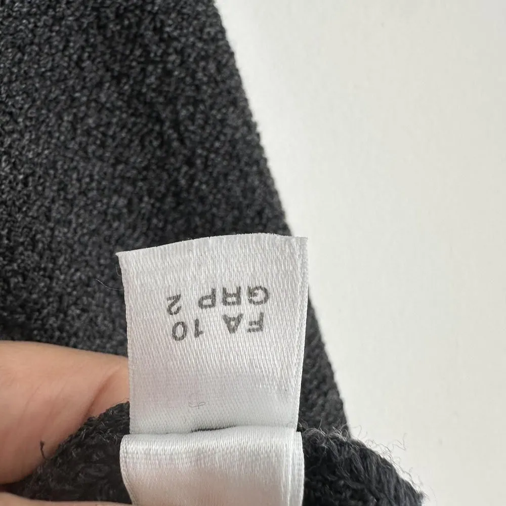 St John Blazer Womens 4 Gray Textured Knit Jacket Flower Brooch Career USA - Image 7