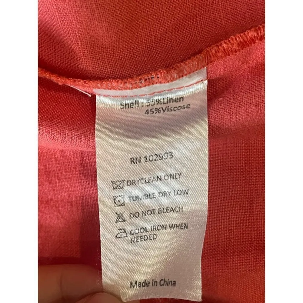 Derek Lam Collective Strapless Jumpsuit Red Womens Size 36 US  0 - Image 10