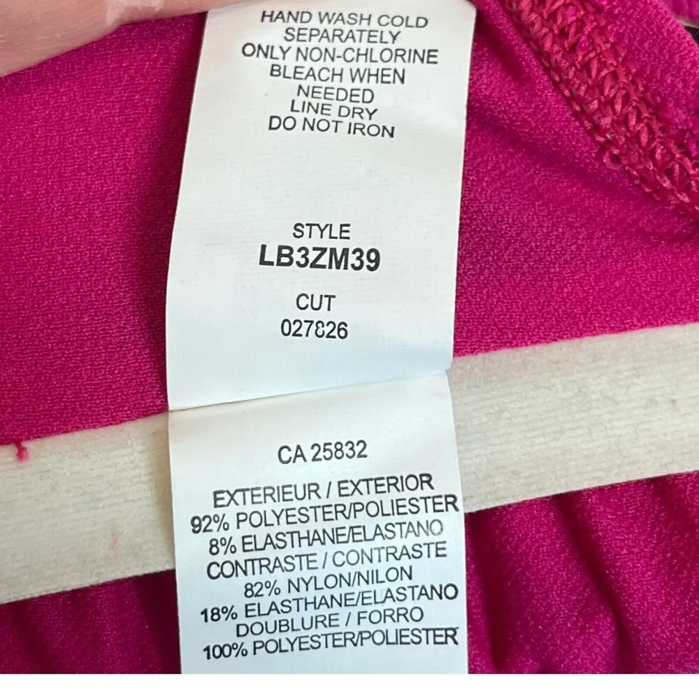 La Blanca Bandeau Top Haltered Pink Barbiecore Womens Size 10 New NWT - Image 8