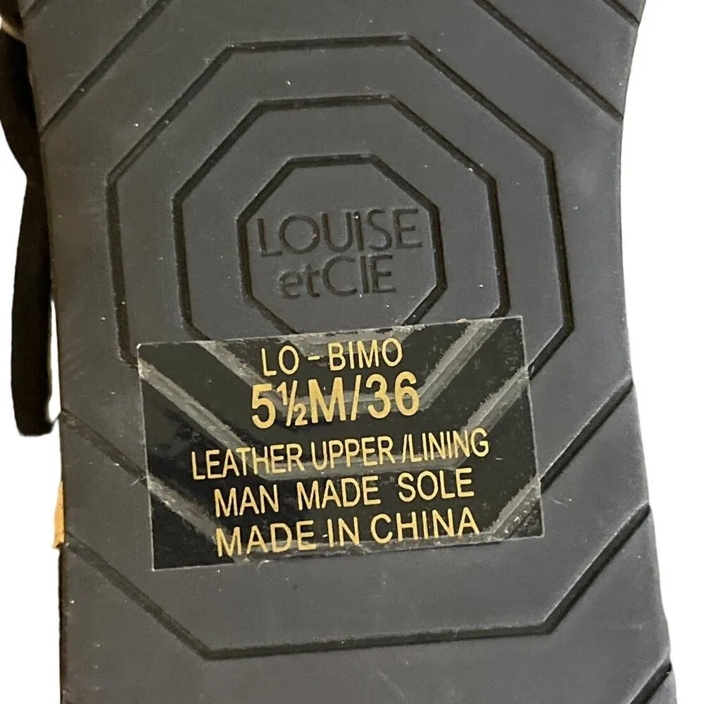 Louise et Cie LO Bimo Black Strappy Platform Sandals Size 5.5 - Image 5