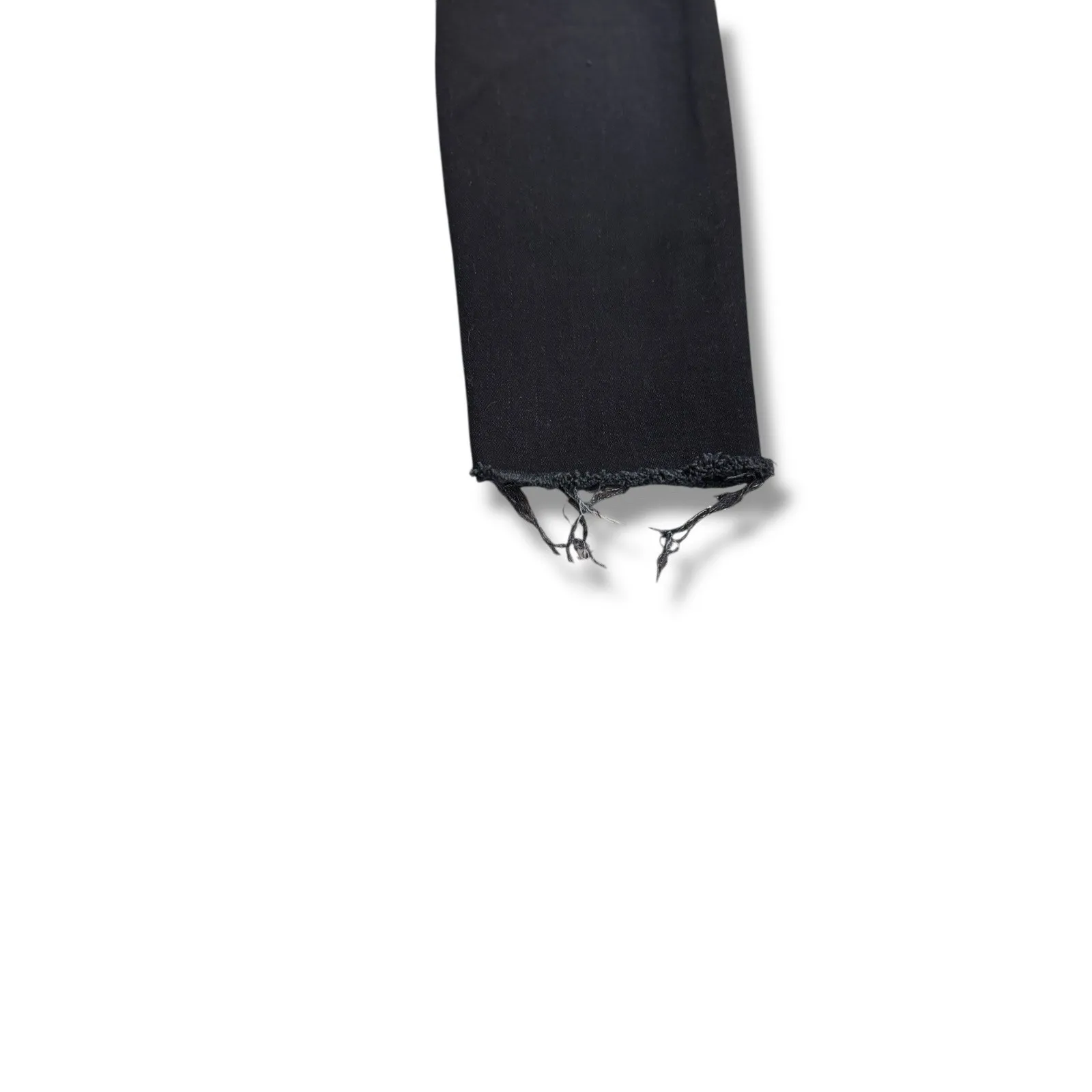 Mother High Waisted Looker Ankle Fray Denim Jeans 26 Last Call Dark Wash Minimal Blue - Image 8