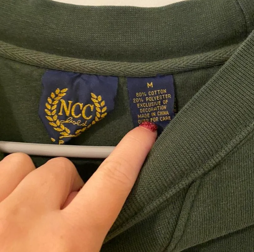 Michigan State Crew Neck Green Size M - Image 3