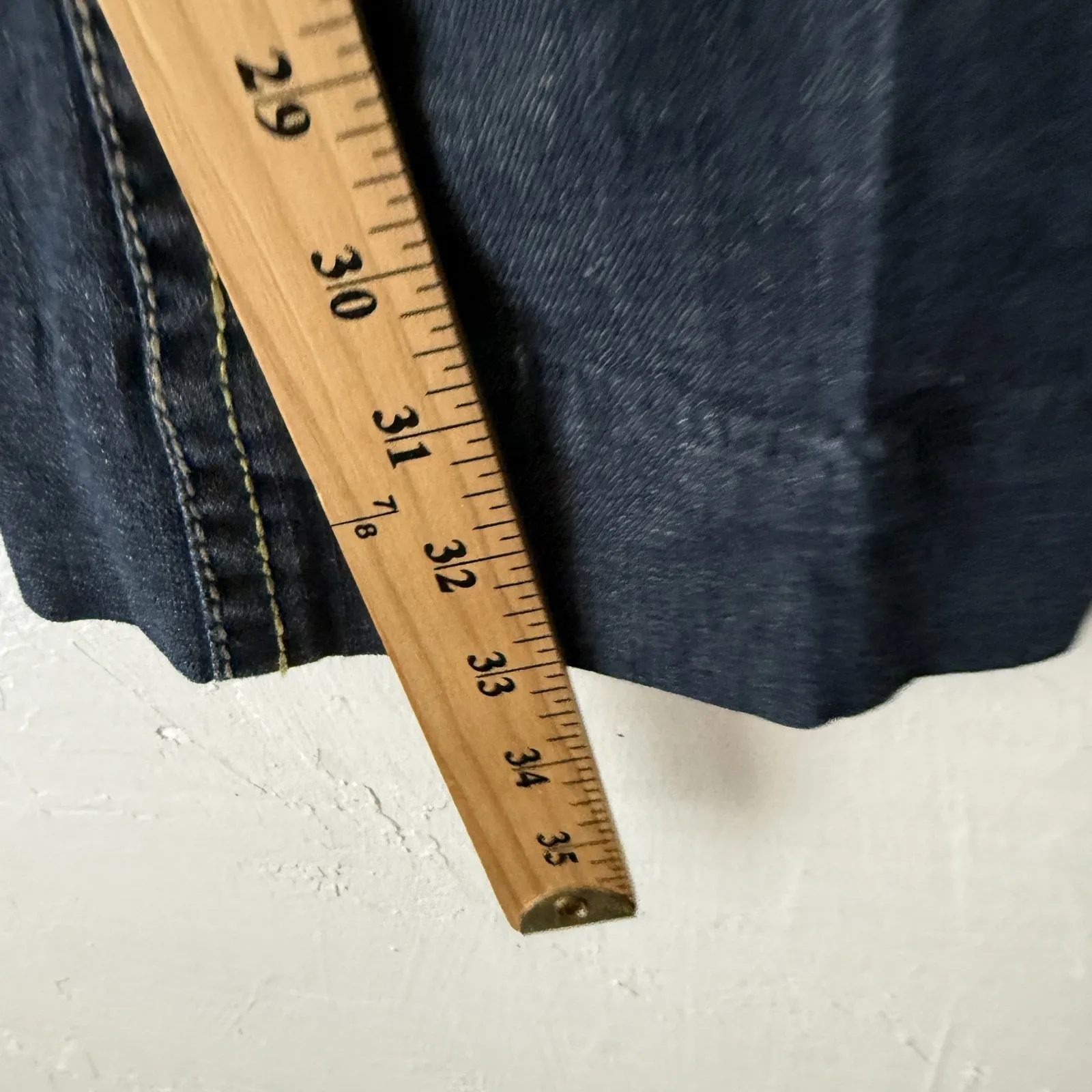 Paris Blues Y2k Jeans Mid Rise 13 Tall Dark Bootcut Embroidered Pockets Denim - Image 6