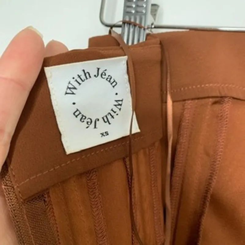 With Jean Chloe Chocolate Brown Corset Mini Dress Womens Size XScheck - Image 13