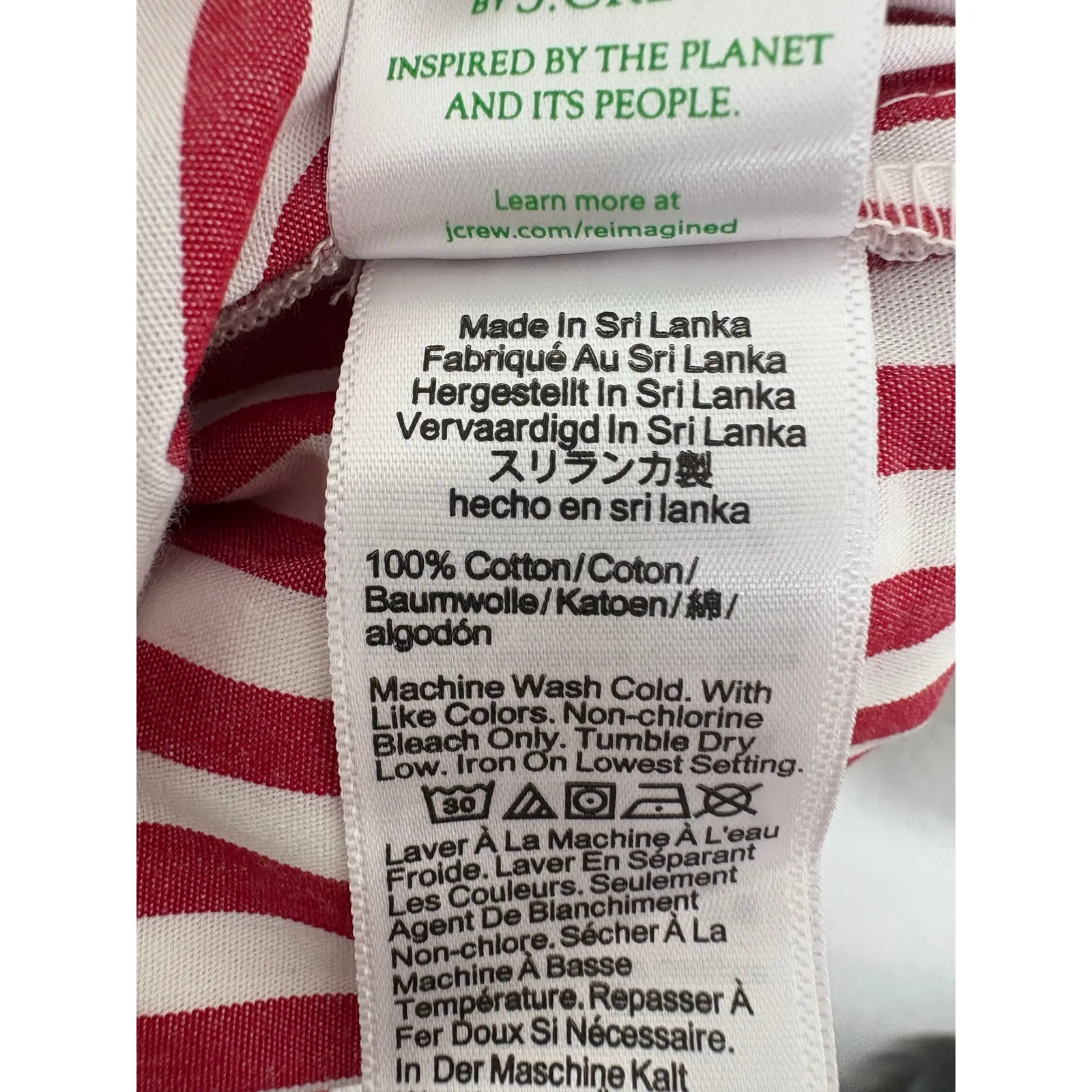 J.Crew Mini Boxer Short Women’s Size 6 Red White Oxford Stripe Stretch Preppy - Image 7