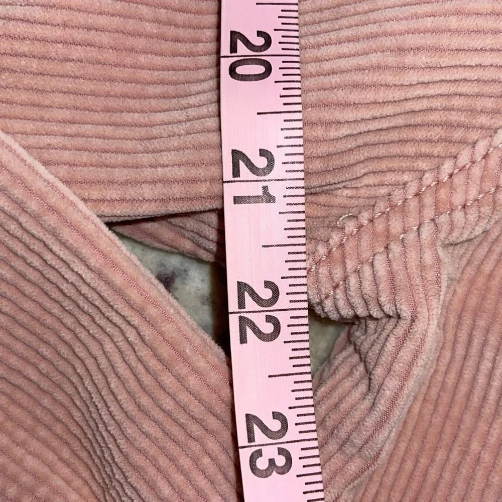 American Eagle Cotton‎ Corduroy Cropped Jacket Light Pink Casual Size Medium - Image 10