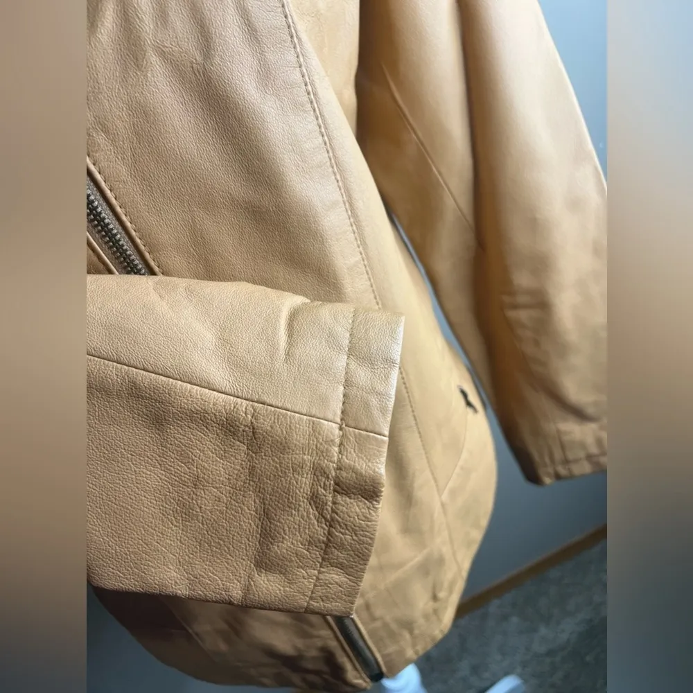 Vintage faded glory leather coat medium - Image 5