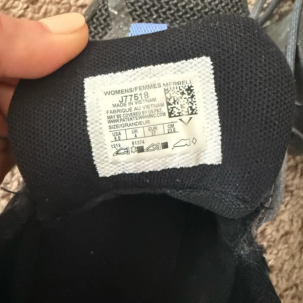 Merrell Black and Blue Trail Shoes - Image 7