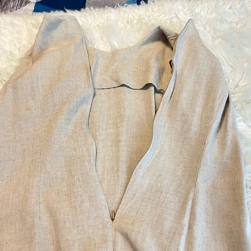 Bice by Sag Harbor Beige Linen Blend Dress Woman’s Size Large Sleeveless Neutral - Image 10