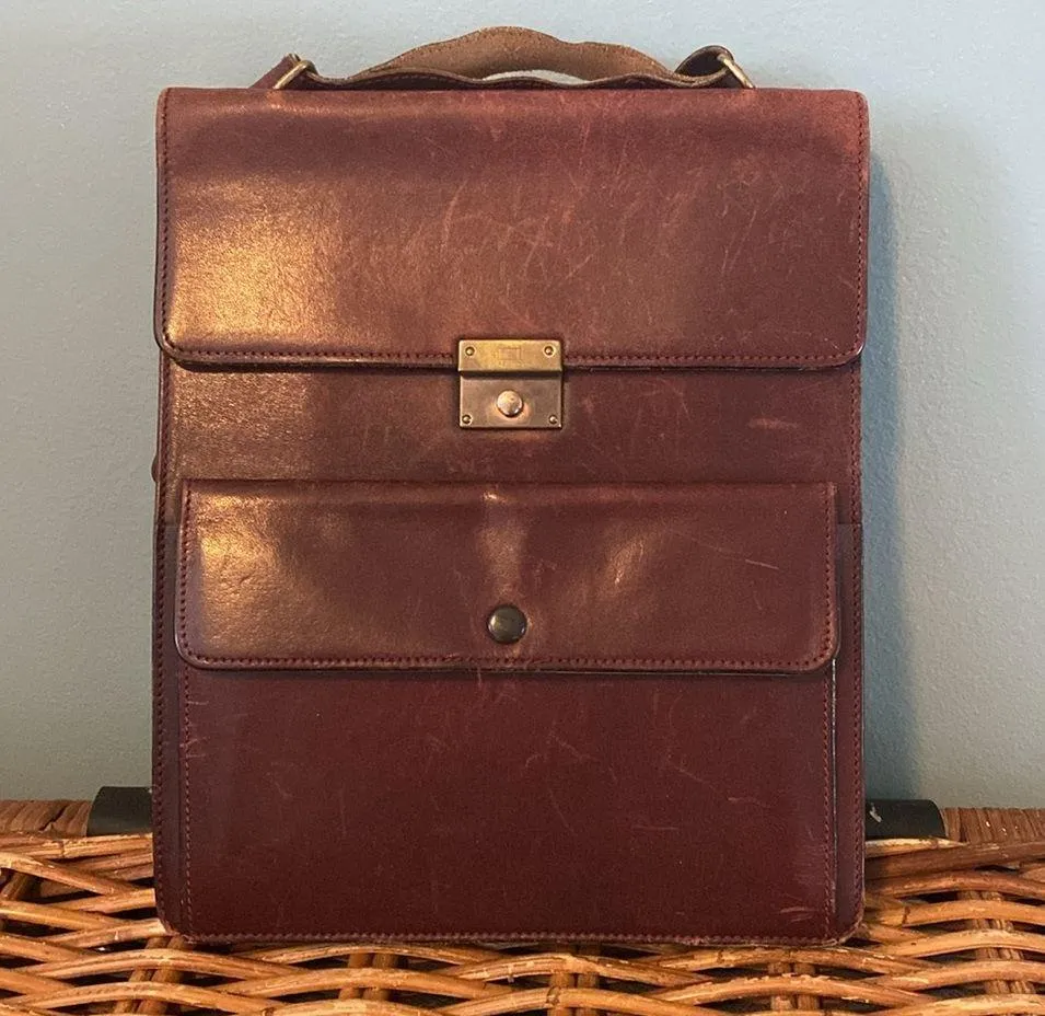 Valextra Maroon Shoulder Bag Luxury Purse Red - Image 14