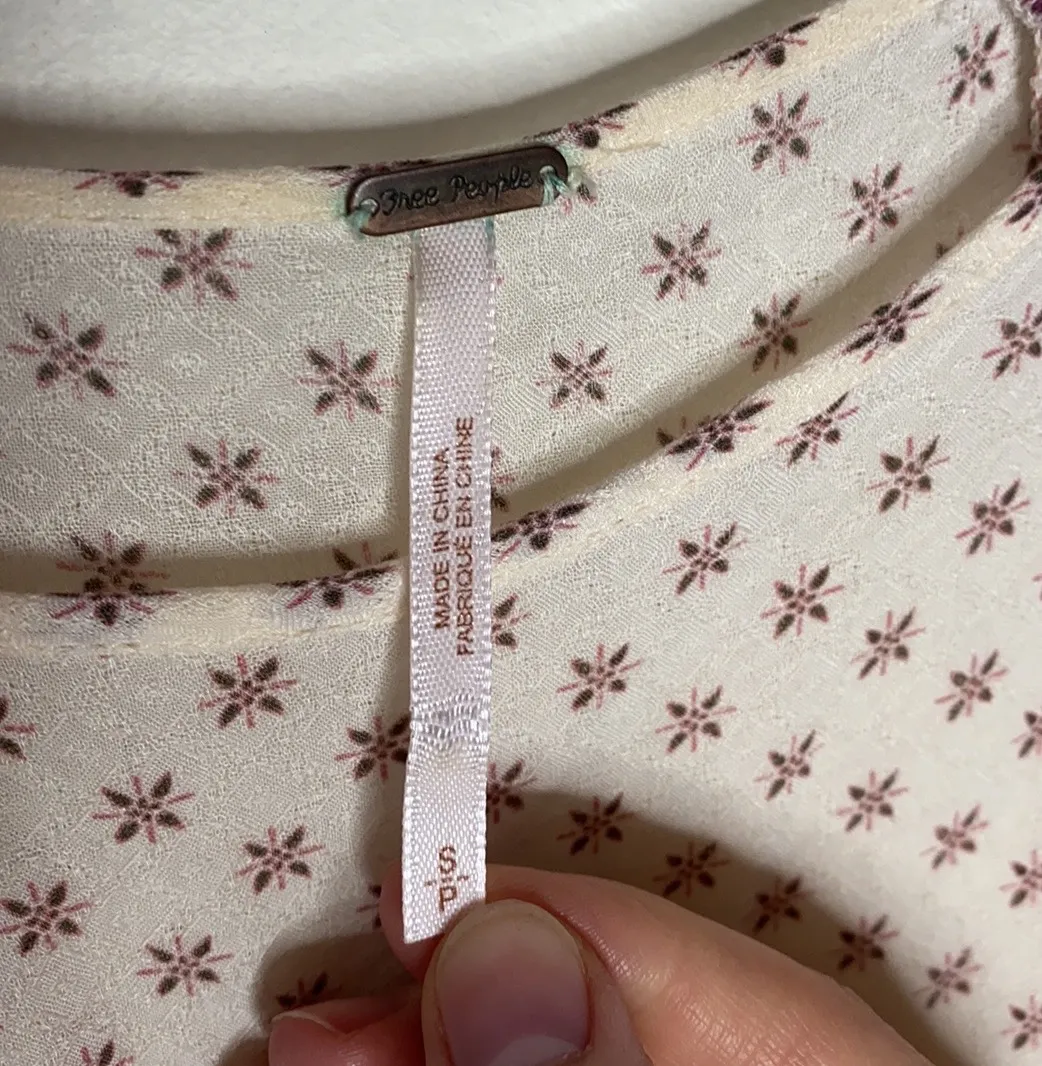 Dandelion paisley peplum boho top - Image 6