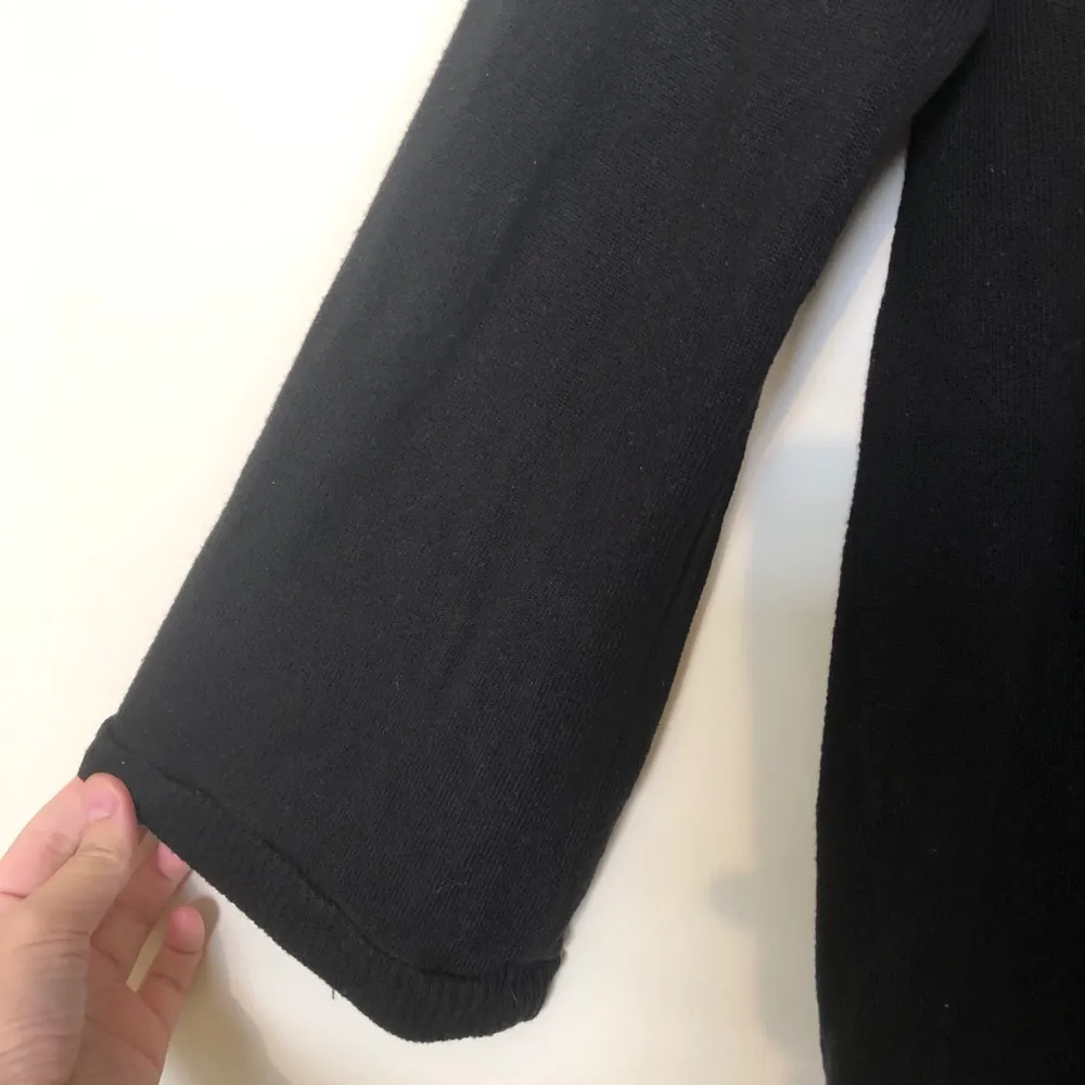 Eberjey Sweater Weather Long Sleeve Black Sweater - Image 4