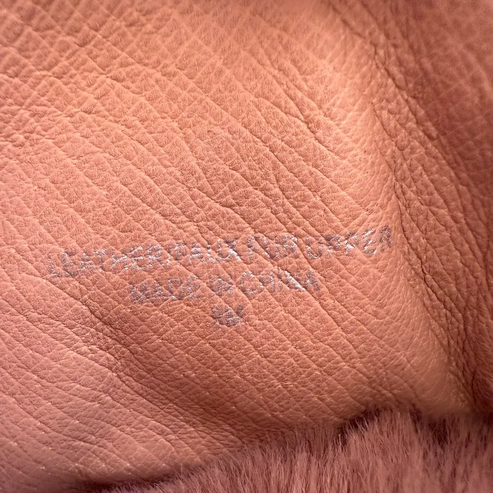 J/Slides NYC Whitney Taupe and Faux Fur Wedge Bootie Womens Size 9M sneakers Brown - Image 11