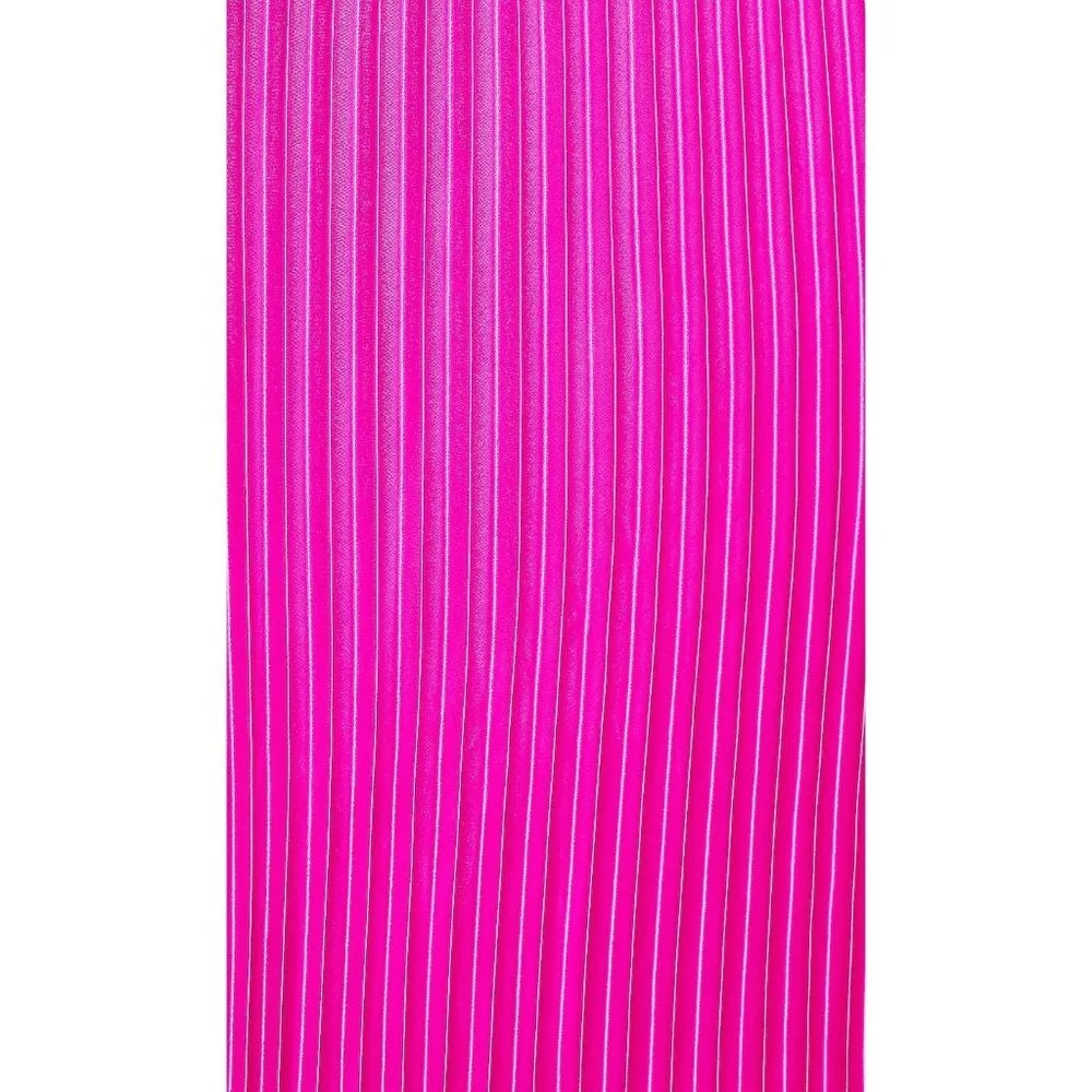 L'IDEE Low Back Cinema Jumpsuit in Flamingo Medium New Womens Satin Dressy Pink - Image 5