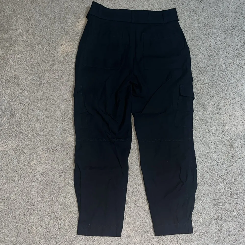 Banana Republic Slim Refined Stretch Cargo Utility‎ Trouser Ankle Pant Black 4 - Image 7