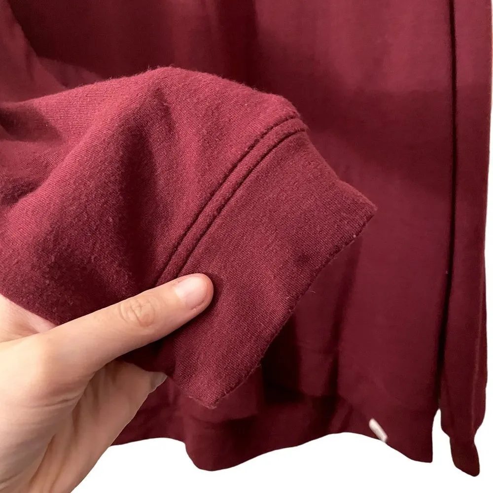 Orvis  deep red crewneck sweater casual comfortable style large winter warm - Image 3