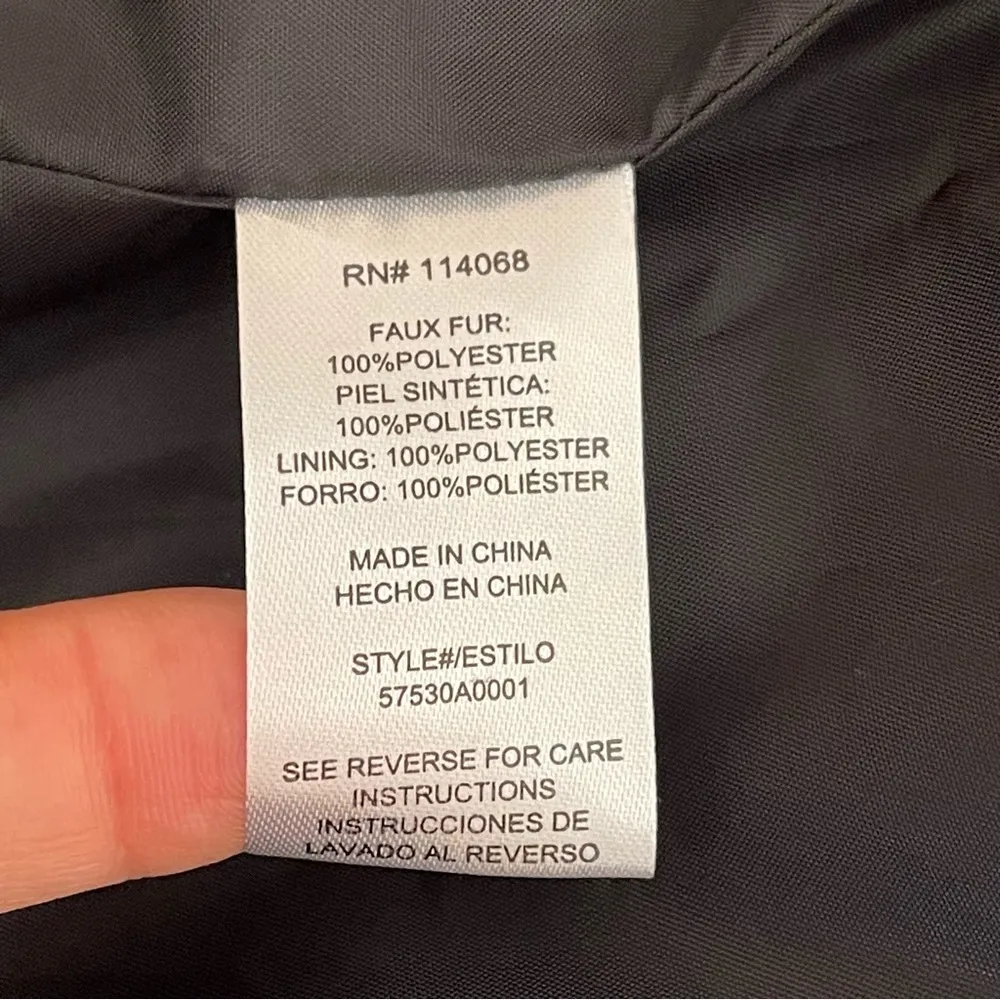 Sunset & Sixth Womens Animal Print Faux Fur Coat Size M Brown Black Cozy Classic Size M - Image 9