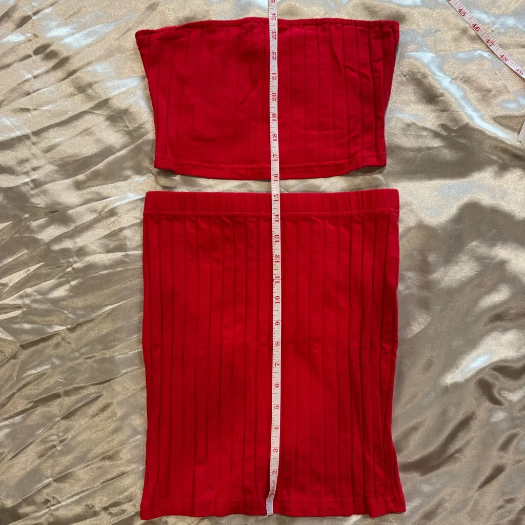 Crop Top Skirt Set - Image 4