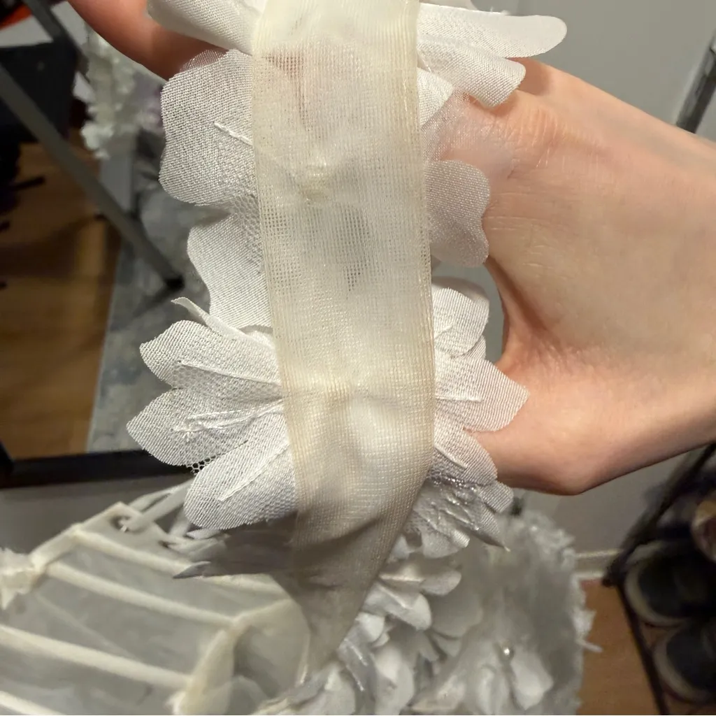 CUSTOM Pearl Hand Embellished Rosie Etienne Primrose Mini Dress (DISCONTINUED!) White Size 6 - Image 10