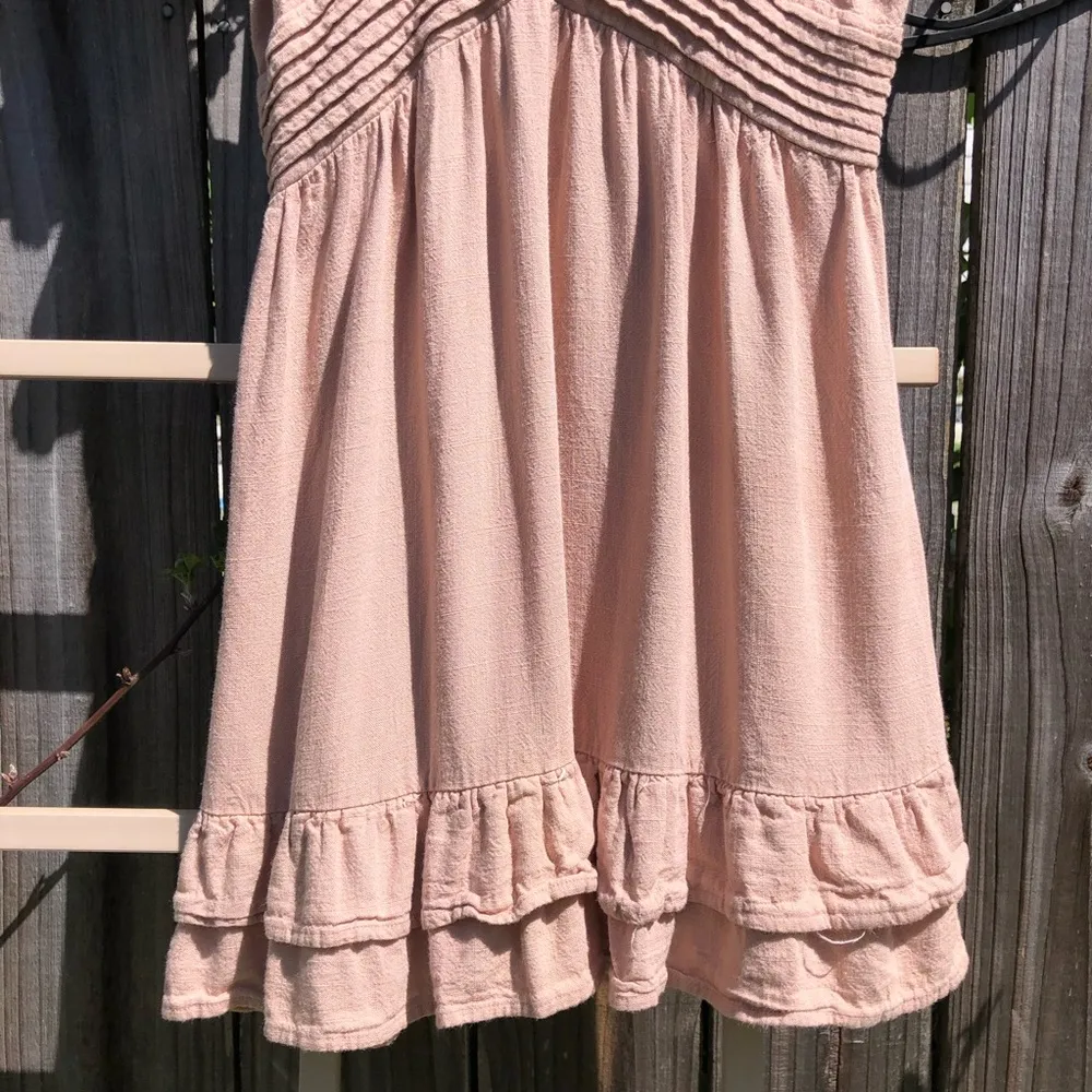 Linen Blend Dress M - Image 3