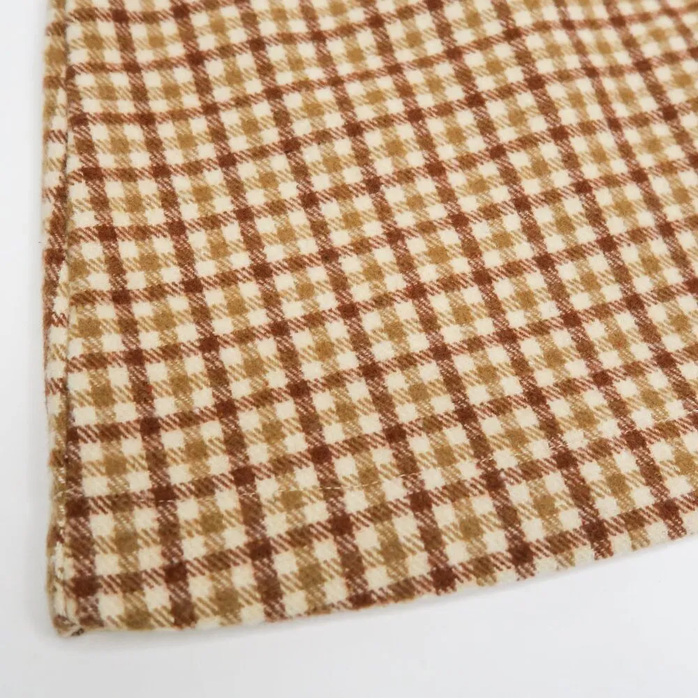 Sadie & Sage Drew Flannel Carmel Brown Plaid Mini Skirt - Image 8