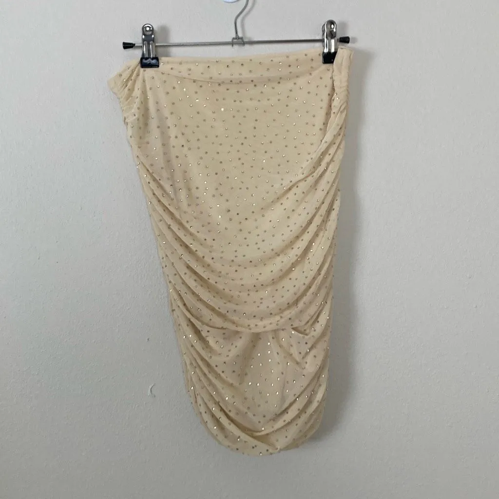 AFRM Rhinestone‎ Ruched Skirt Size Medium (H7) - Image 3