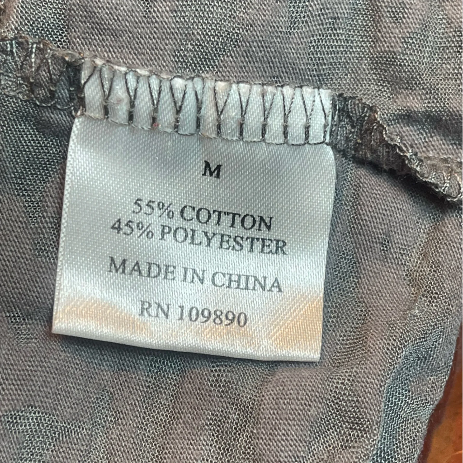 Seven7 Vintage Y2K Long Sleeve Semi Sheer Graphic Tee Fitted Grunge Style Sz M - Image 7