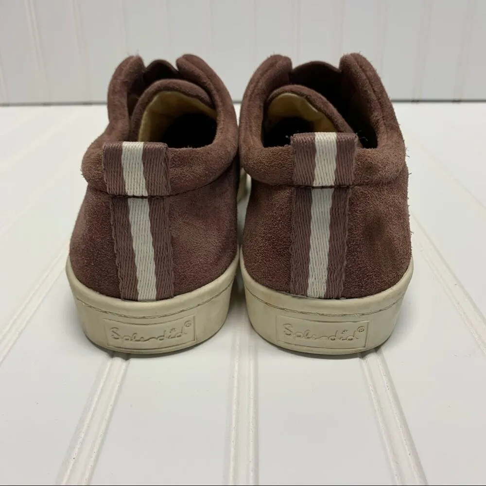 Splendid Suede Purple Deep Mauve Slip On Tennis Shoe Sz 8.5 - Image 6