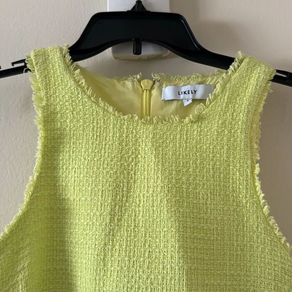 LIKLEY Toni Mini Dress, Size 4, Yellow Cream, $248 - Image 8