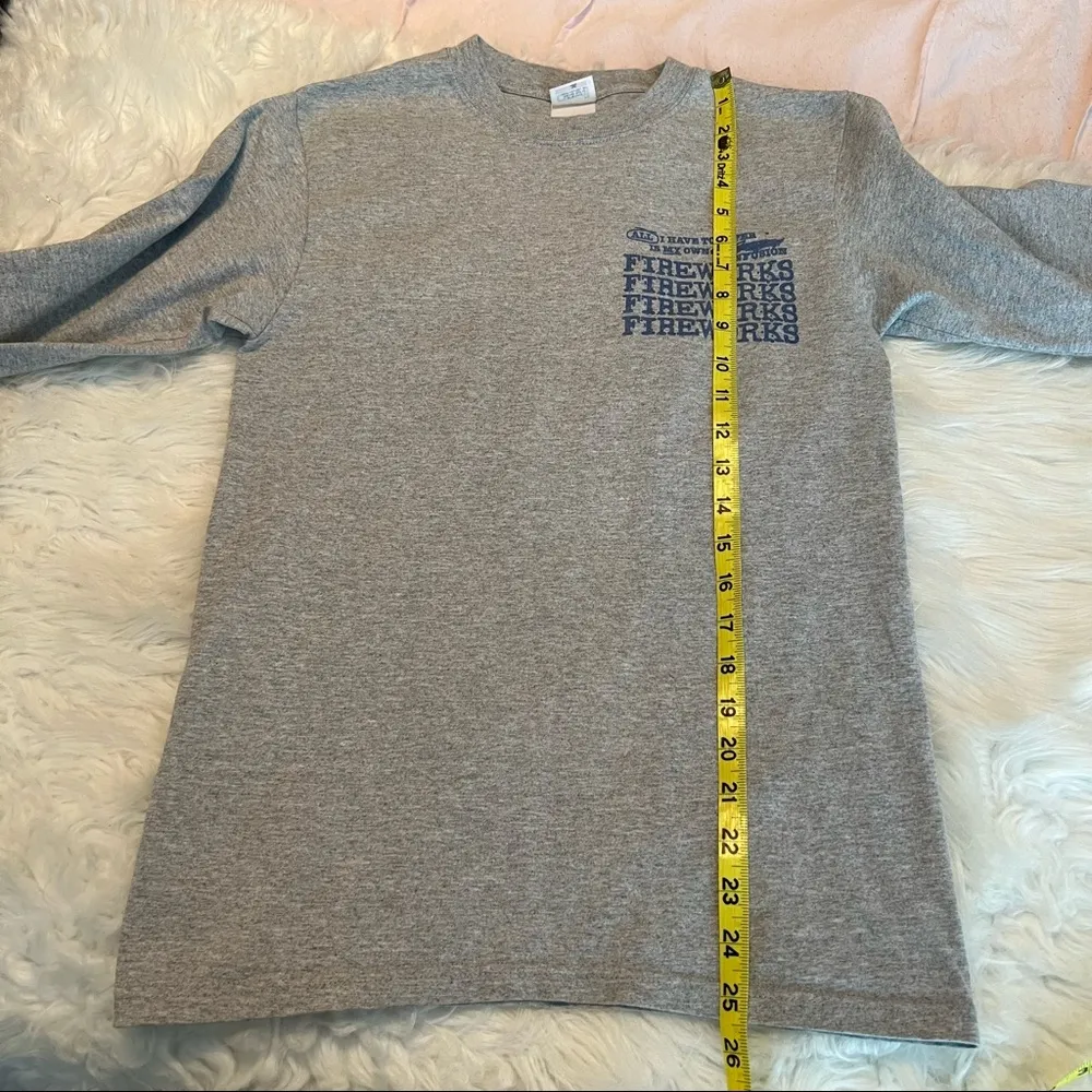 Fireworks Lyrics Long Sleeve Shirt gray size small 2009 All I Have to Offer.. - Image 6