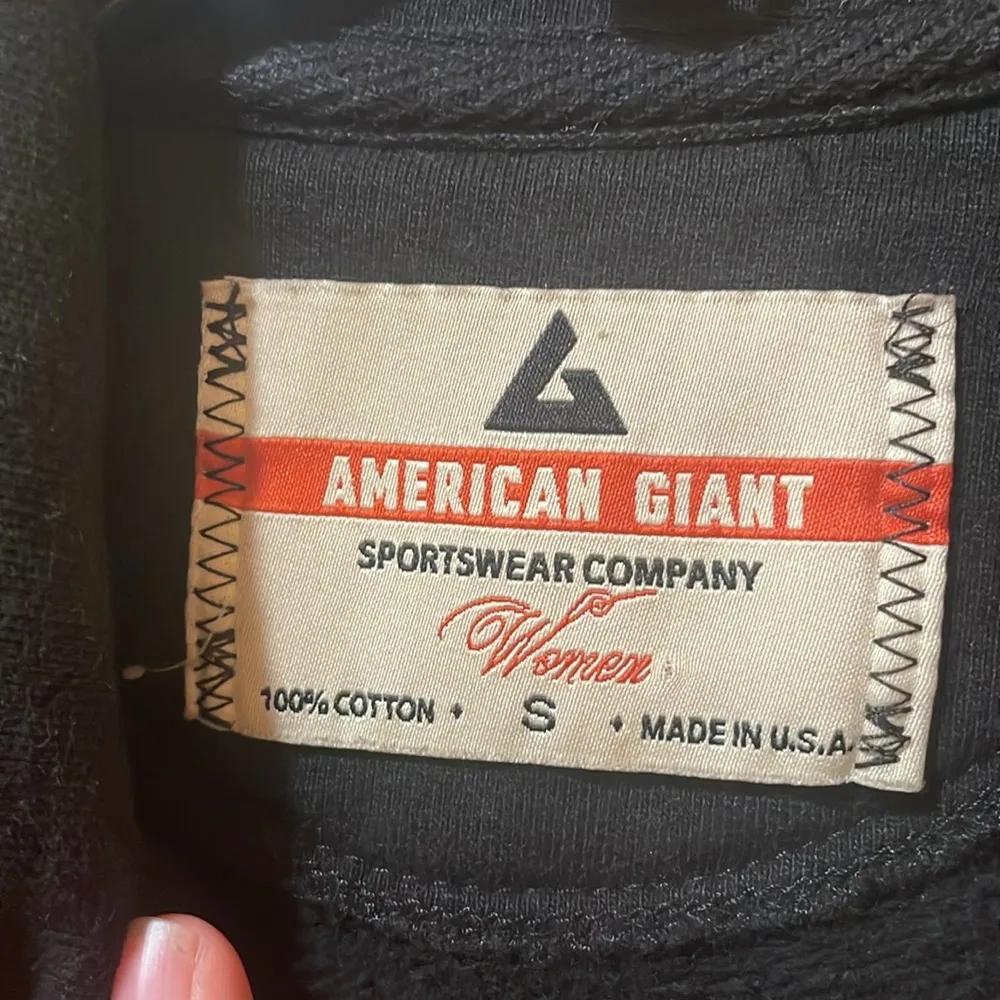 Womens AMERICAN GIANT Full Zip Jacket Color Black - Image 6