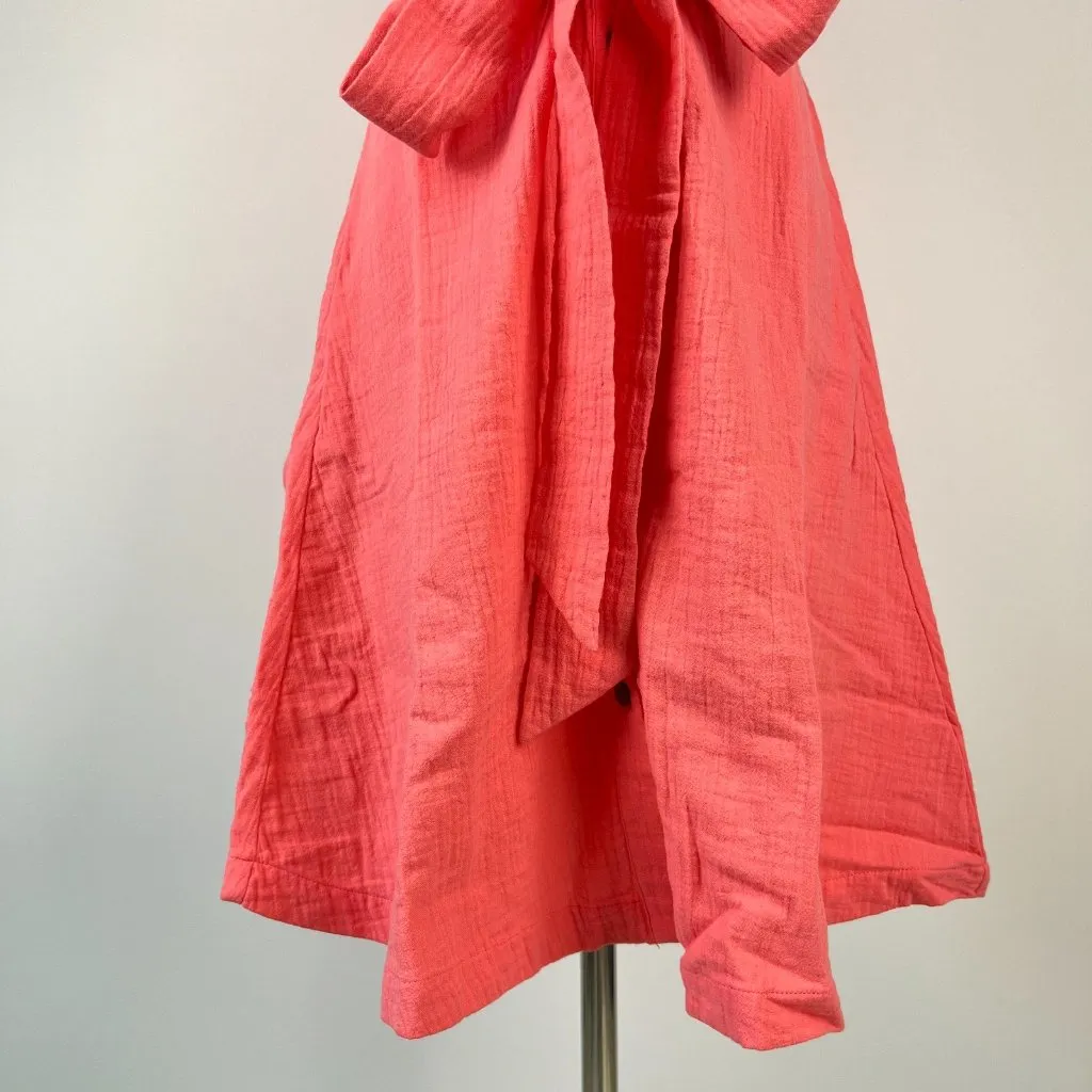 NWOT Boden Ada Double Cloth Cotton Pink Shirt Dress Size 0 Knee Length - Image 4