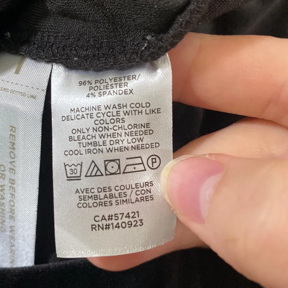 Lou & Grey black plush velour patch pocket lounge pants size XS - Image 11